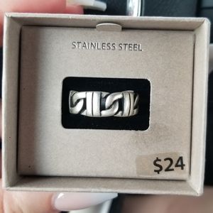 New Men's Stainless Steel Ring